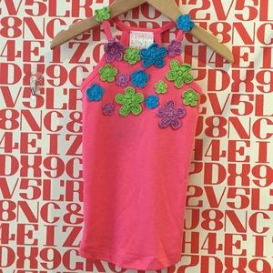 Lemon Loves Lime Wild Flower Tank, NEW WITH TAGS, Size 5T